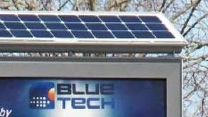 Blue Tech solar-powered panels